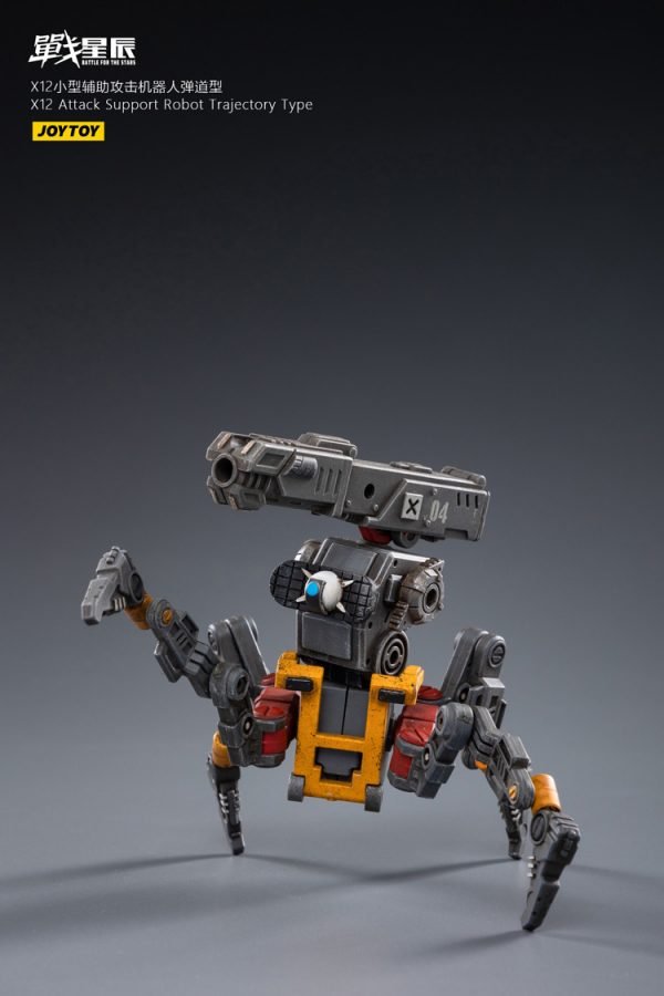 JoyToy Action Figure 8cm Scale 1/18 Battle for the Stars X12 Attack-Support Robot (Trajectory Type) Mechanical Collection Miniature Model