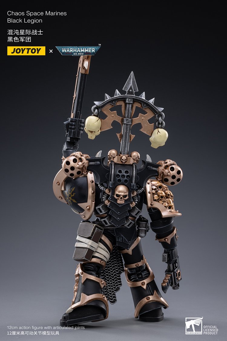 JoyToy Action Figure Warhammer 40K Chaos Space Marines Black Legion Warband
