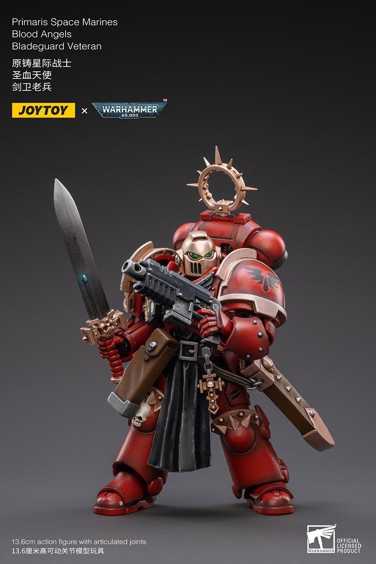 JoyToy Action Figure Warhammer 40K Blood Angels Bladeguard Veteran