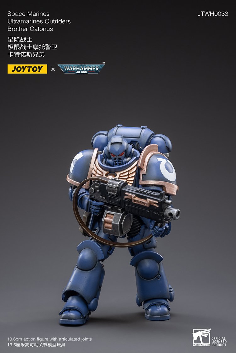 JoyToy Action Figure Warhammer 40K Ultramarines Outriders Brother Catonus