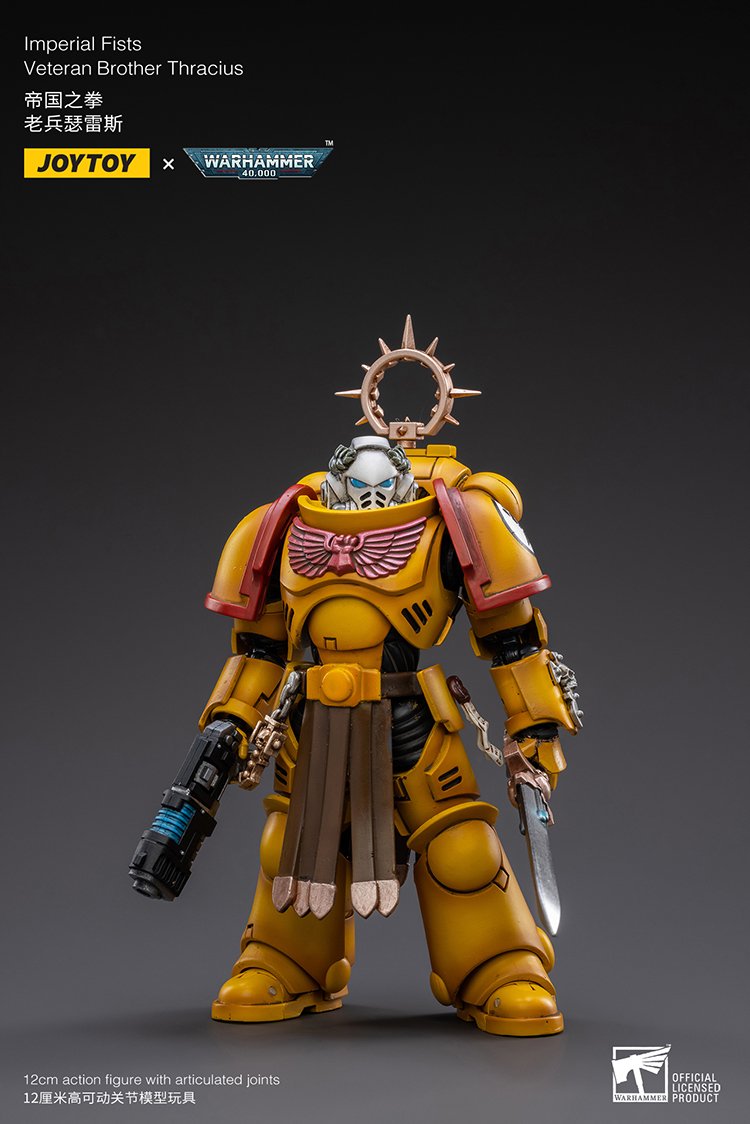 JoyToy Action Figure Warhammer 40K Imperial Fists Veteran Brother Thracius