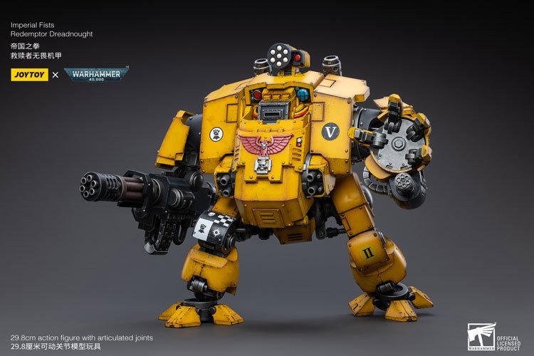 JoyToy Action Figure Warhammer 40K Imperial Fists Redemptor Dreadnought