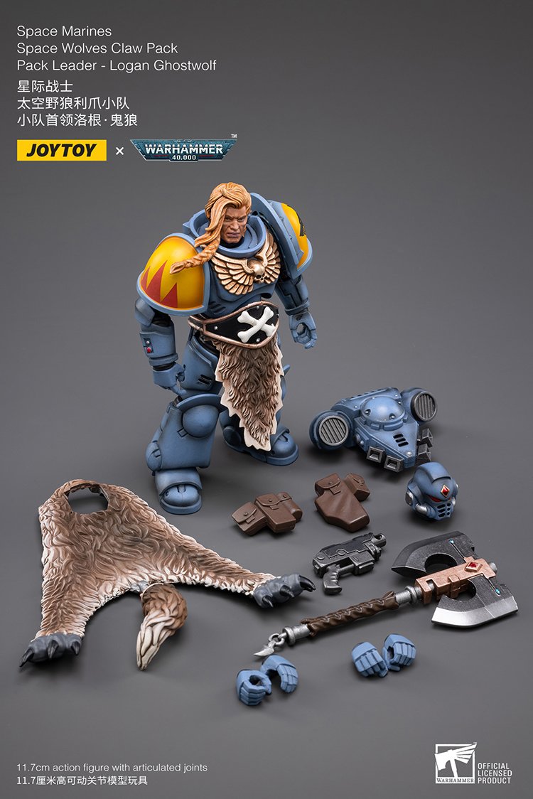 JoyToy Action Figure Warhammer 40K Space Wolves Claw Pack Set