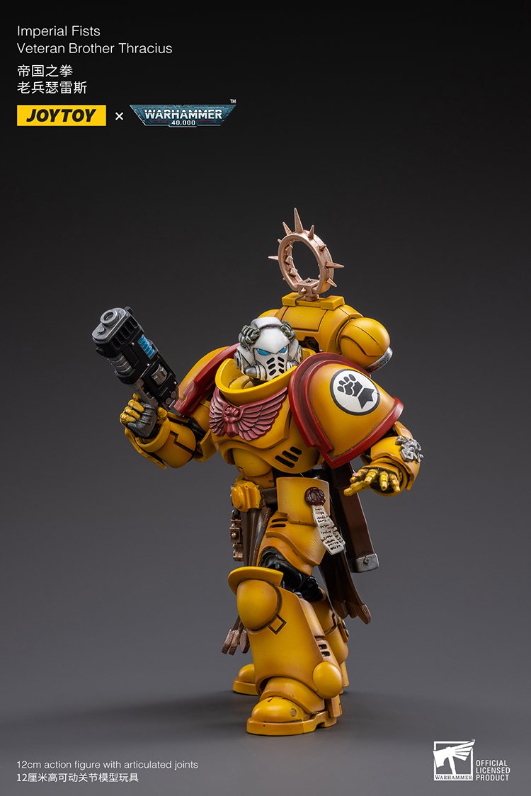 JoyToy Action Figure Warhammer 40K Imperial Fists Veteran Brother Thracius