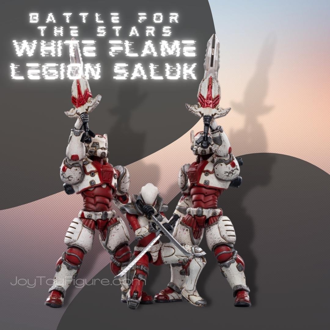JoyToy Action Figure Battle For The Stars White Flame Legion Saluk