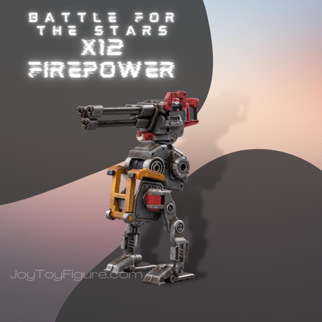 JoyToy Action Figure Battle for the Stars X12 Attack-Support Robot (Firepower Type)