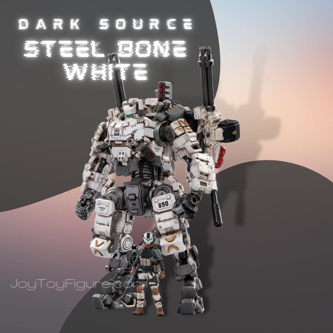 JoyToy Action Figure Dark Source Steel Bone Mecha - White Joytoy Figure