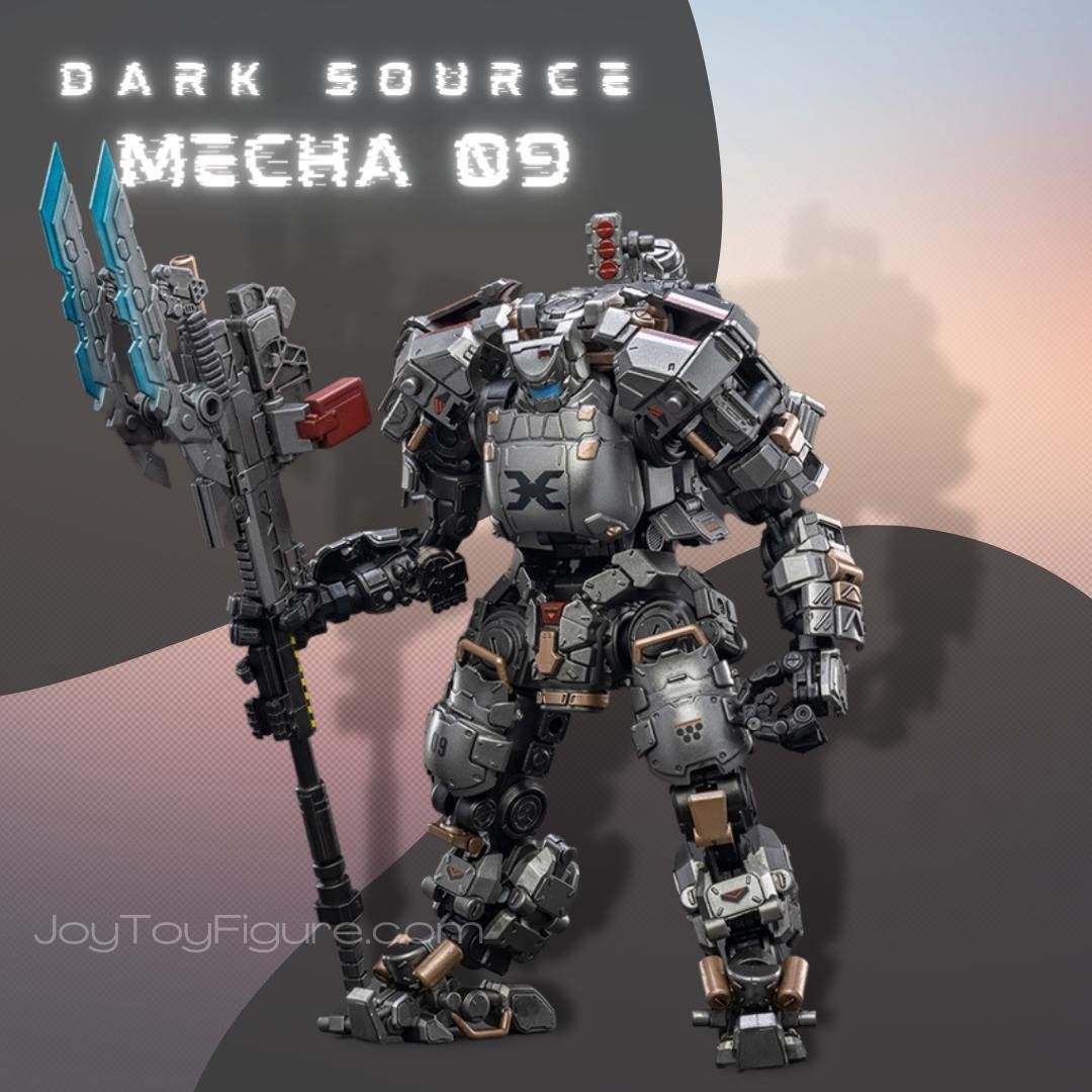 JoyToy Action Figure Dark Source Steelbone Fighting Mecha 09 Silver Guardian
