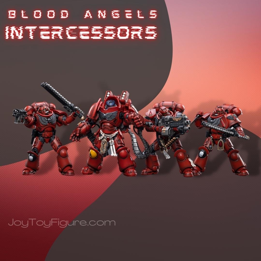 JoyToy Action Figure Warhammer 40K Blood Angels Intercessors Aggressors Set