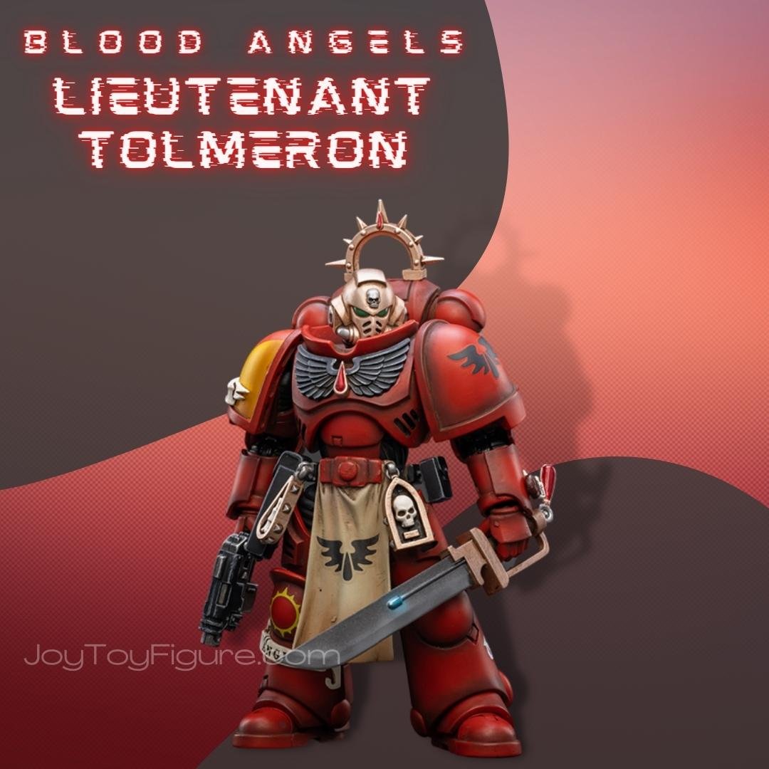 JoyToy Action Figure Warhammer 40K Blood Angels Primaris Lieutenant Tolmeron