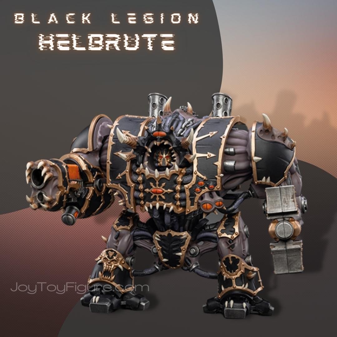 JoyToy Action Figure Warhammer 40K Chaos Space Marine Black Legion Helbrute