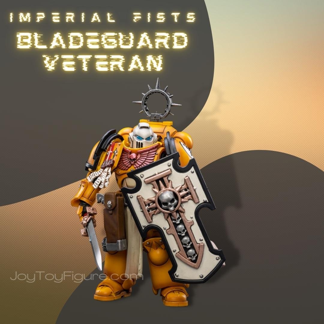 JoyToy Action Figure Warhammer 40K Imperial Fists Bladeguard Veteran