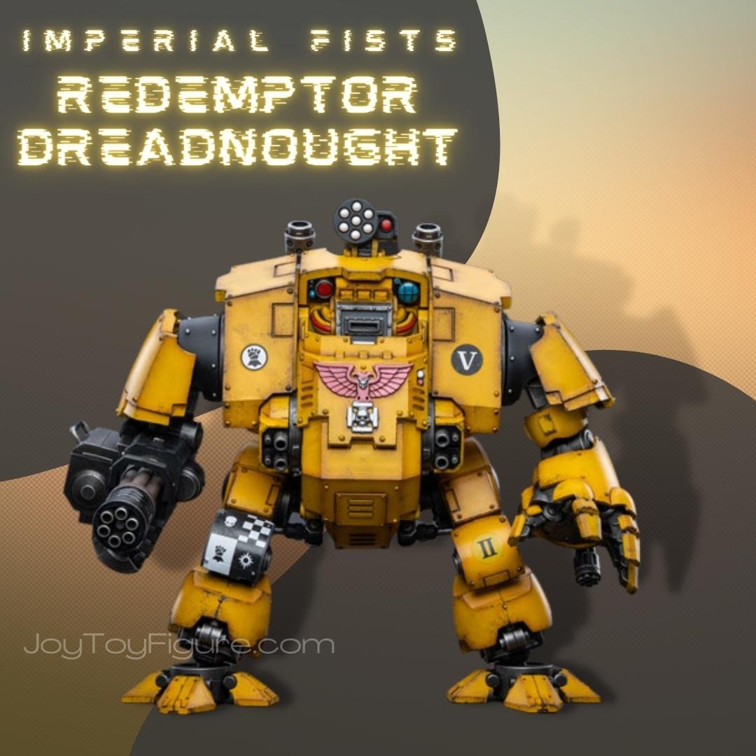 JoyToy Action Figure Warhammer 40K Imperial Fists Redemptor Dreadnought