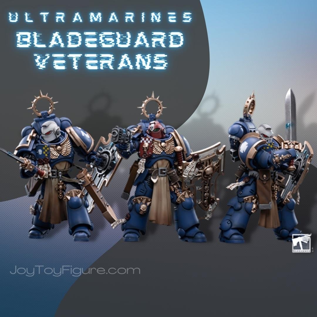 JoyToy Action Figure Warhammer 40K Space Marines Ultramarines Bladeguard Veterans