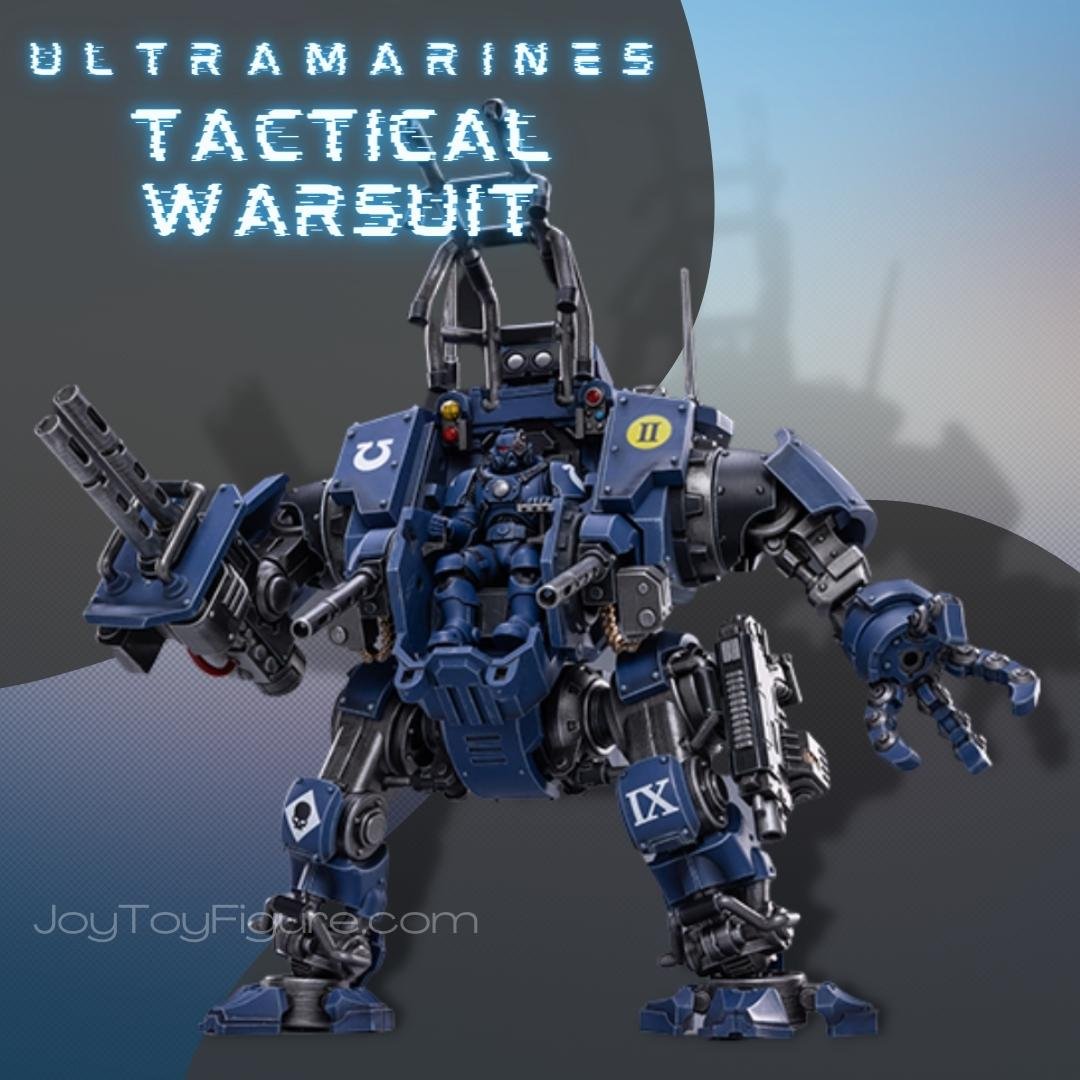 JoyToy Action Figure Warhammer 40K Ultramarines Invictor Tactical Warsuit