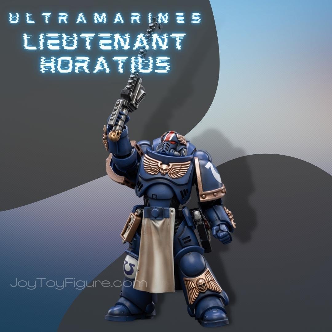 JoyToy Action Figure Warhammer 40K Ultramarines Primaris Lieutenant Horatius