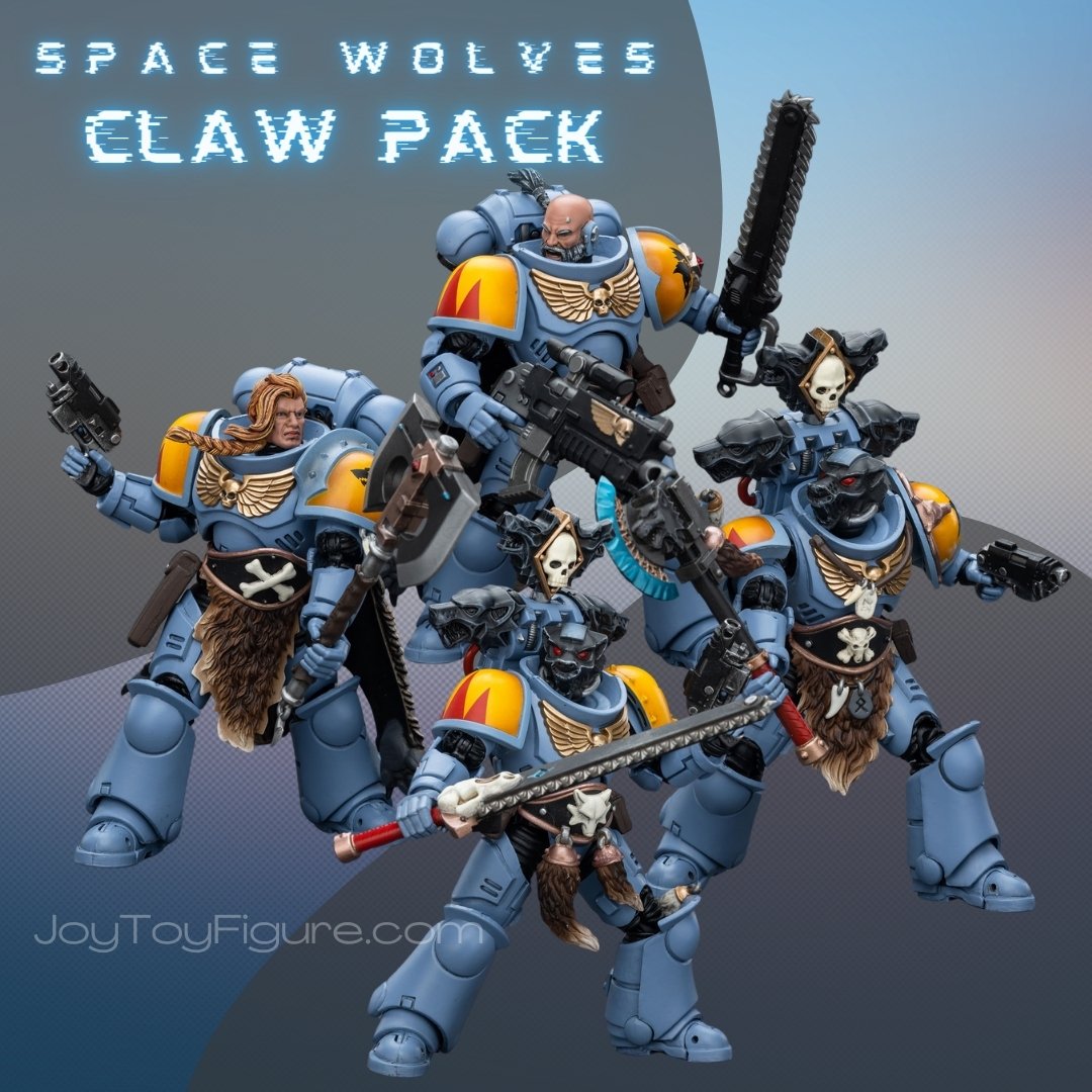 JoyToy WH40K Space Wolves Claw Pack Set - Joytoy Figure