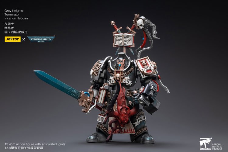 JoyToy Action Figure Warhammer 40K Space Marine Grey Knights Terminator Incanus Neodan