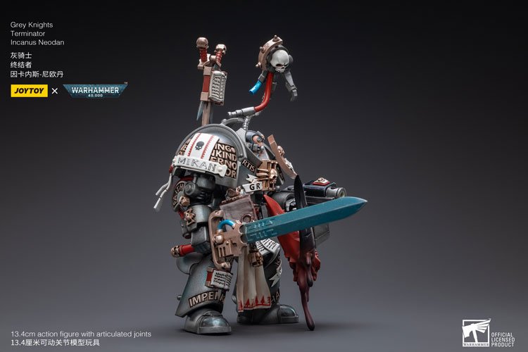 JoyToy Action Figure Warhammer 40K Space Marine Grey Knights Terminator Incanus Neodan