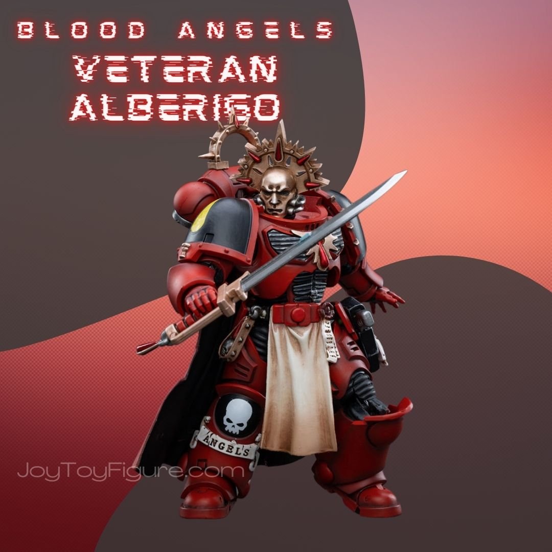 JoyToy Action Figure Warhammer 40K Blood Angels Veteran Alberigo