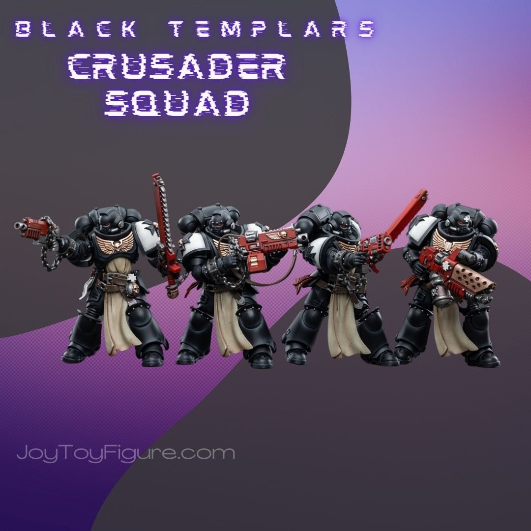 JoyToy Action Figure Warhammer 40K Black Templars Primaris Crusader Squad