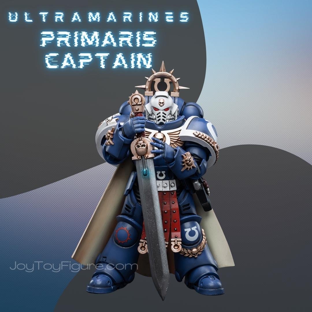 JoyToy Action Figure Warhammer 40K Ultramarines Primaris Captain