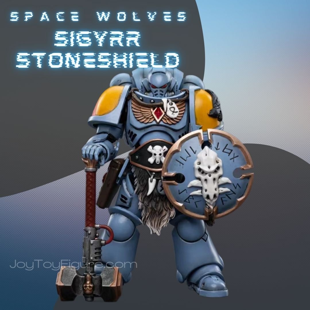 JoyToy Action Figure Warhammer 40K Space Wolves Claw Pack Sigyrr Stoneshield