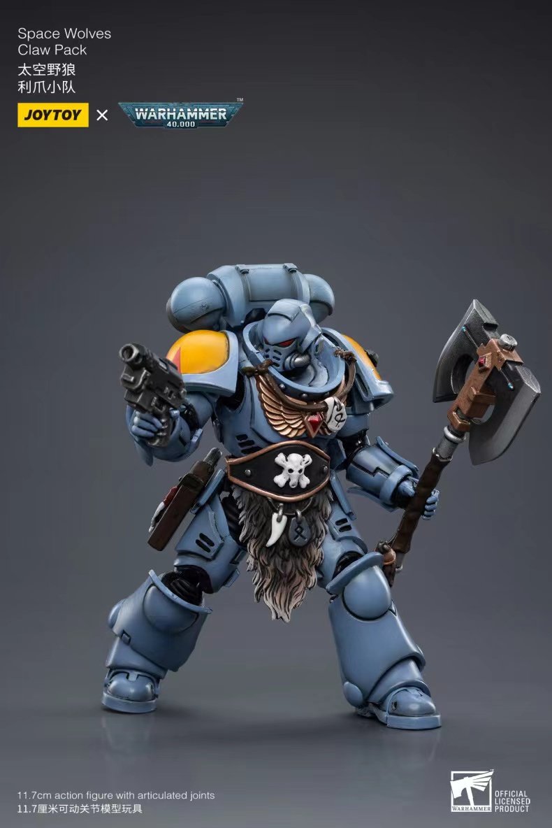 JoyToy Action Figure Warhammer 40K Space Wolves Claw Pack