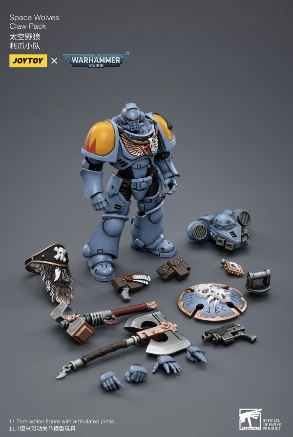 JoyToy Action Figure Warhammer 40K Space Wolves Claw Pack