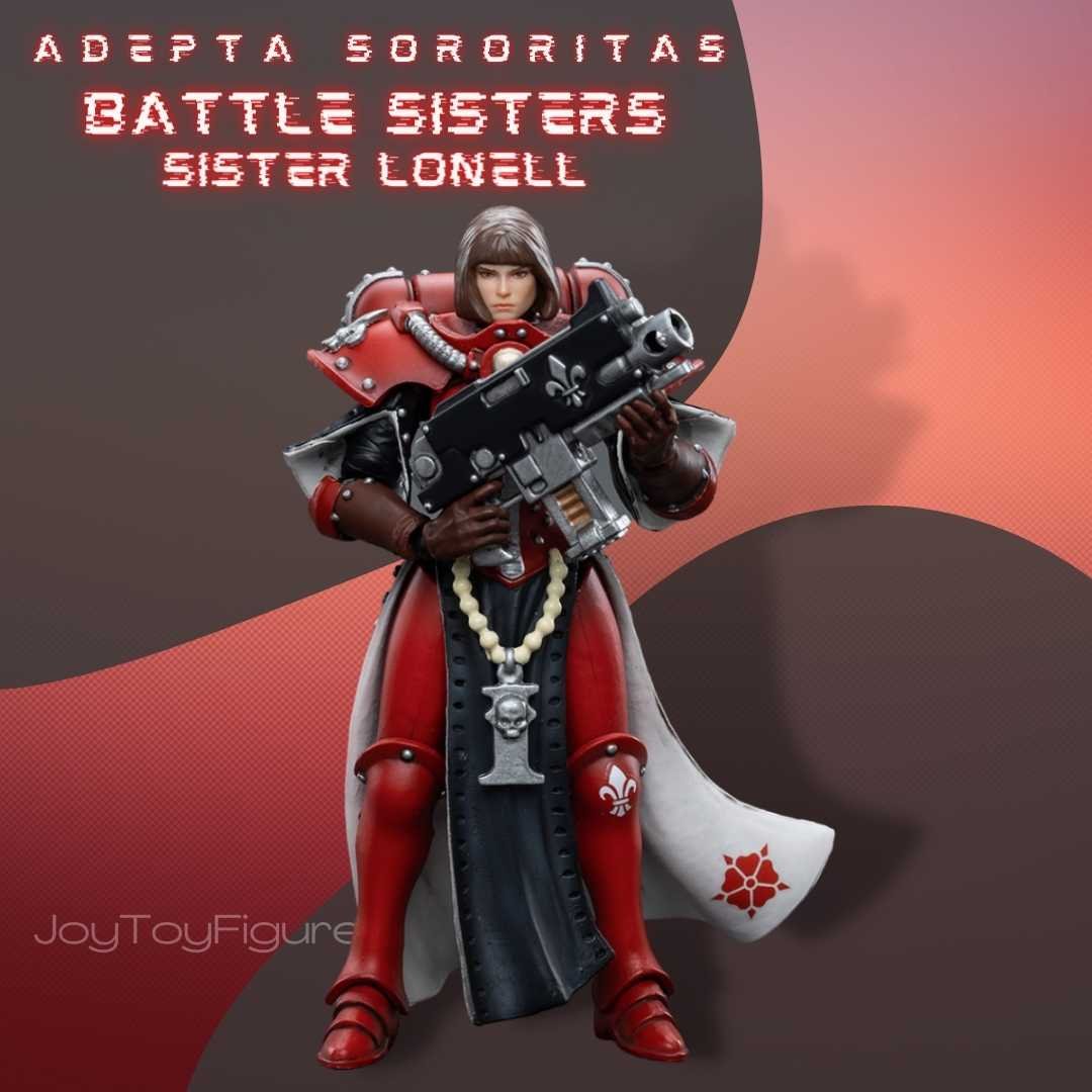 JoyToy Action Figure Warhammer 40K Adepta Sororitas Battle Sisters Order of the Bloody Rose Sister Lonell 1 - Joytoy Figure