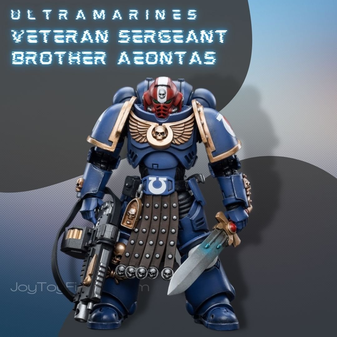 JoyToy Action Figure Warhammer 40K Ultramarines Intercessor Veteran Sergeant Brother Aeontas 2 - Joytoy Figure