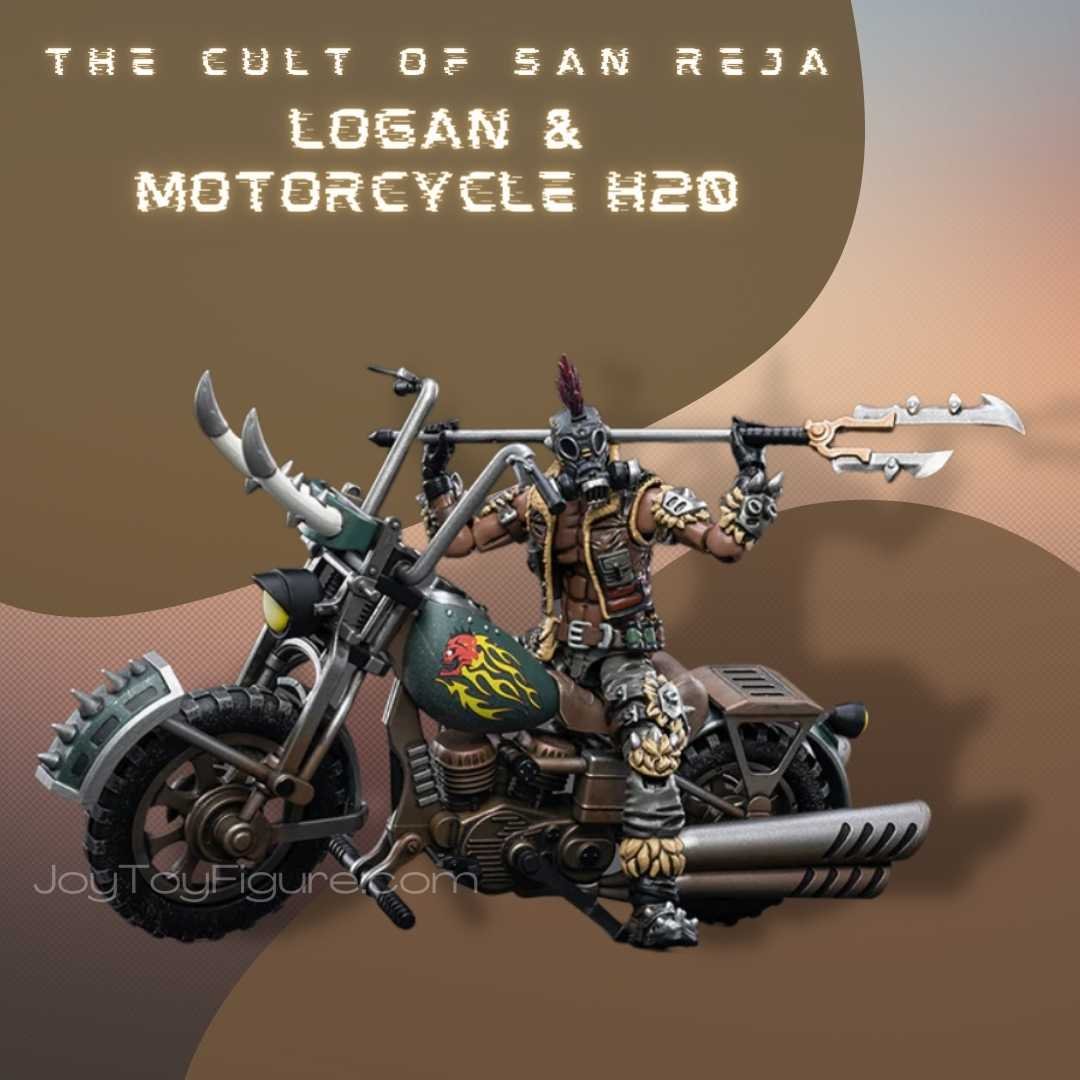 JoyToy Action Figures and Motorcycle The Cult of San Reja Logan and Hell Walker H20 - Joytoy Figure