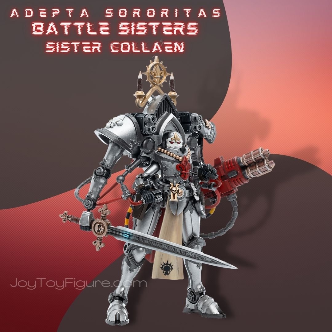 JoyToy Action Figure Warhammer 40K Adepta Sororitas Battle Sisters Order of the Argent Shroud Paragon Warsuit Sister Collaen - Joytoy Figure
