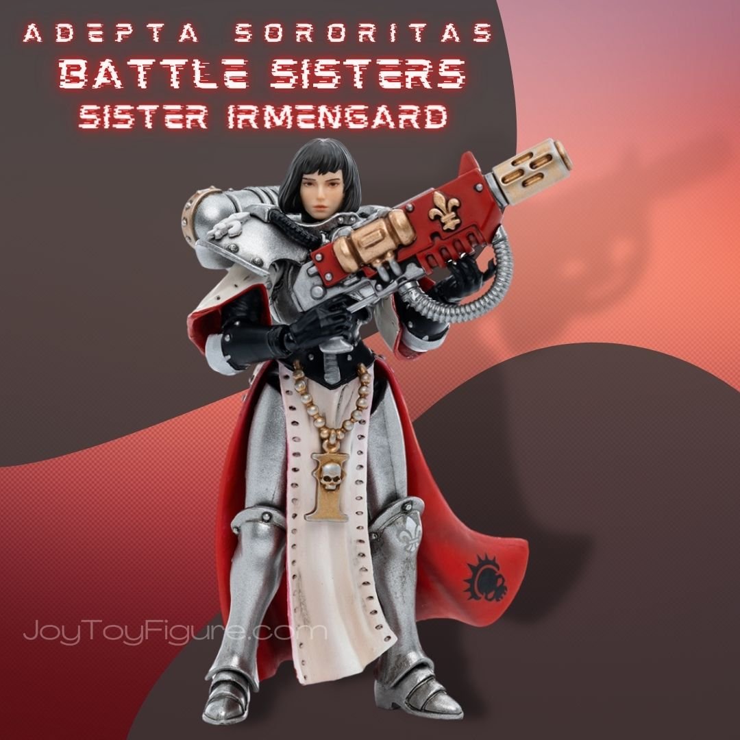 JoyToy Action Figure Warhammer 40K Adepta Sororitas Battle Sisters Order of the Argent Shroud Sister Irmengard - Joytoy Figure