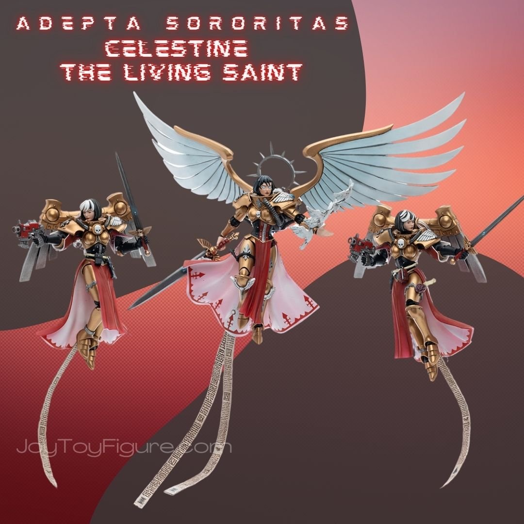 JoyToy Action Figure Warhammer 40K Adepta Sororitas Celestine The Living Saint Set - Joytoy Figure