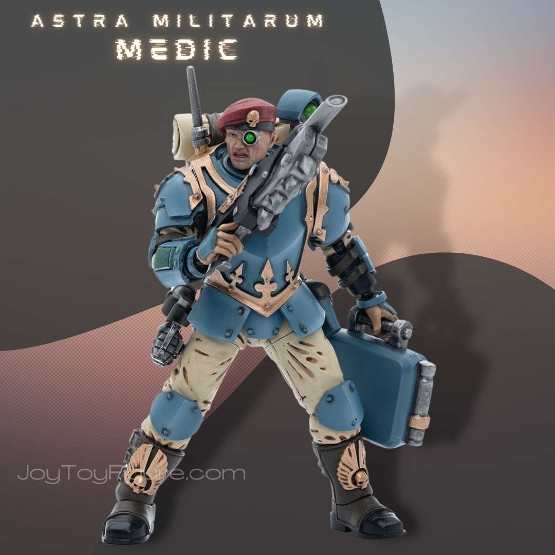 JoyToy Action Figure Warhammer 40K Astra Militarum Tempestus Scions Command Squad 55th Kappic Eagles Medic - Joytoy Figure