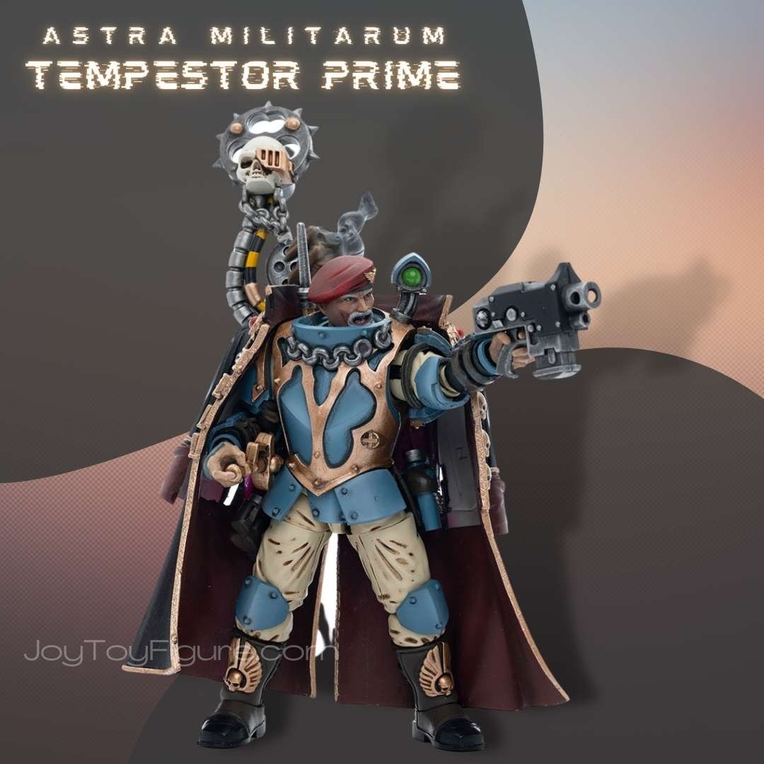 JoyToy Action Figure Warhammer 40K Astra Militarum Tempestus Scions Command Squad 55th Kappic Eagles Tempestor Prime - Joytoy Figure