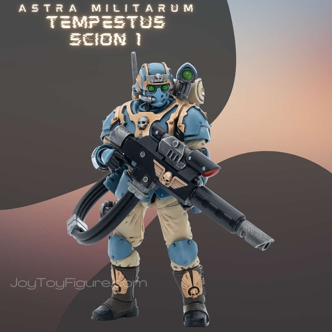 JoyToy Action Figure Warhammer 40K Astra Militarum Tempestus Scions Squad 55th Kappic Eagles Tempestus Scion 1 2 - Joytoy Figure