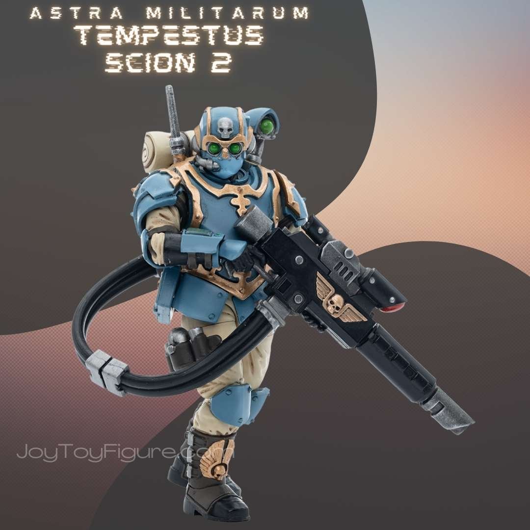 JoyToy Action Figure Warhammer 40K Astra Militarum Tempestus Scions Squad 55th Kappic Eagles Tempestus Scion 2 3 - Joytoy Figure
