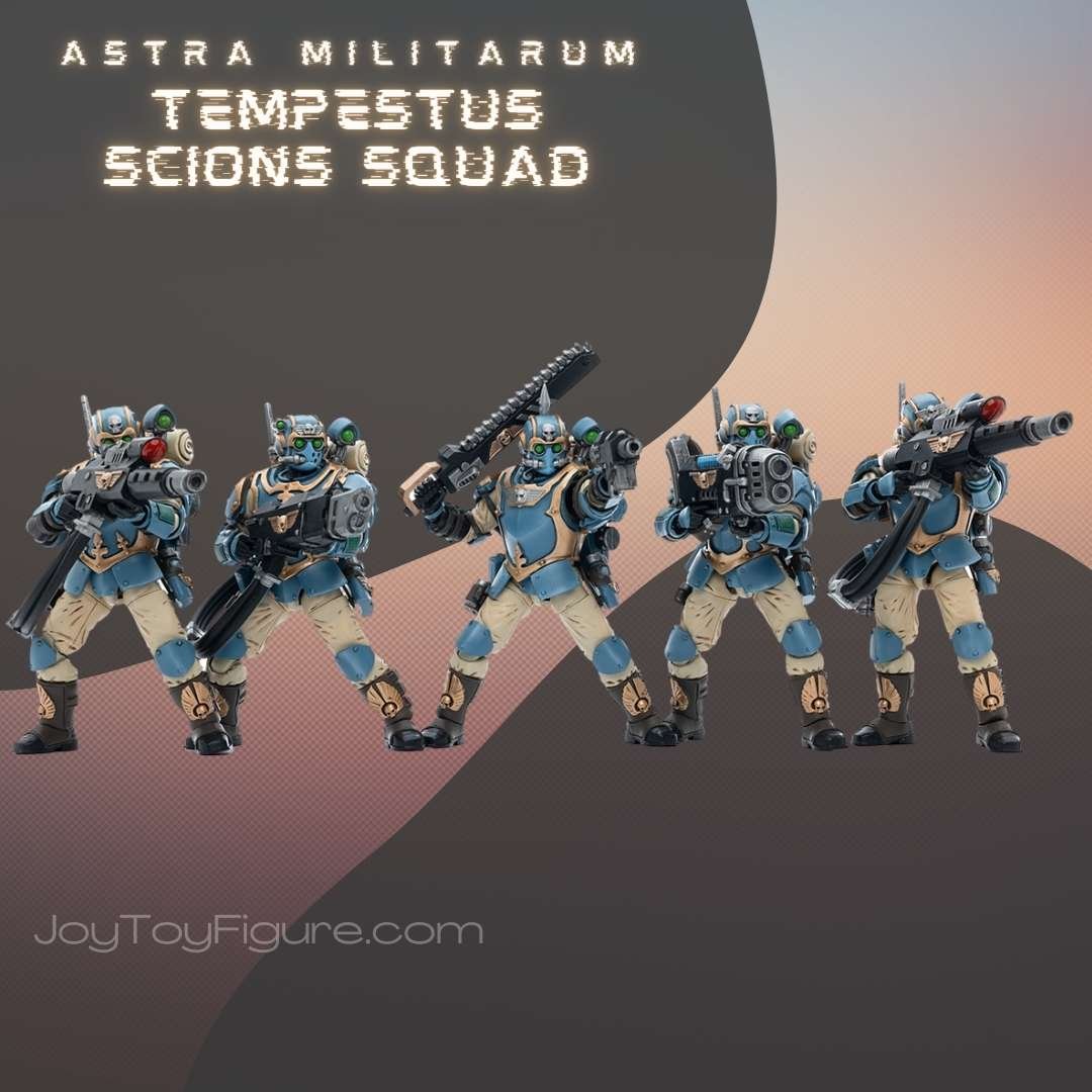 JoyToy Action Figure Warhammer 40K Astra Militarum Tempestus Scions Squad Set 2 - Joytoy Figure