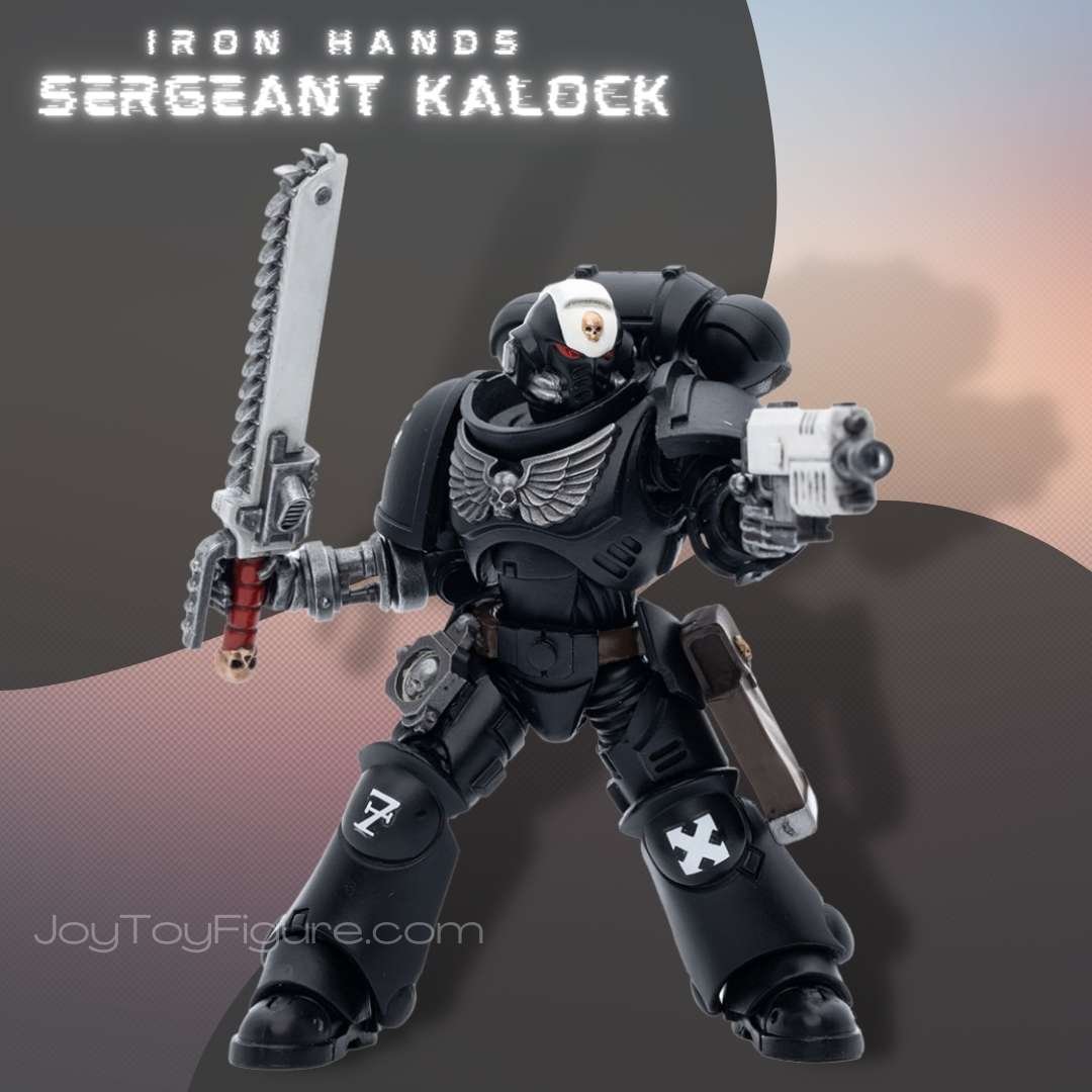 JoyToy Action Figure Warhammer 40K Iron Hands Assault Intercessors Sergeant Kalock - Joytoy Figure
