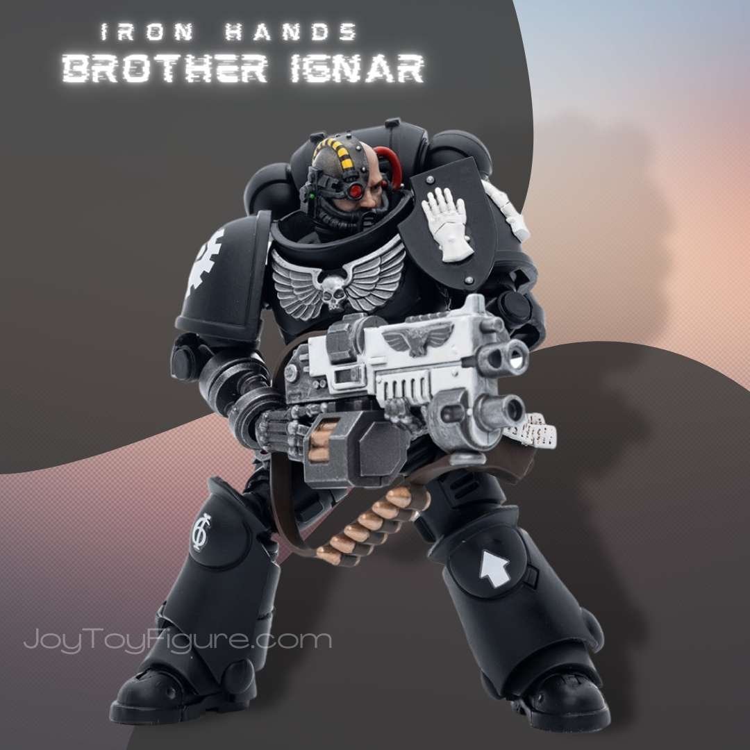 JoyToy Action Figure Warhammer 40K Iron Hands Intercessors Brother Ignar - Joytoy Figure
