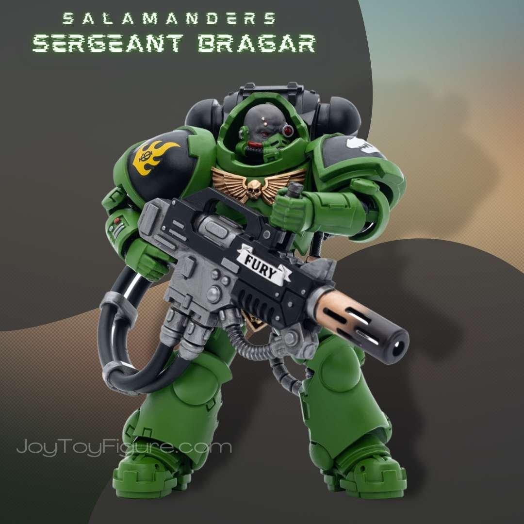 JoyToy Action Figure Warhammer 40K Salamanders Eradicators Sergeant Bragar - Joytoy Figure