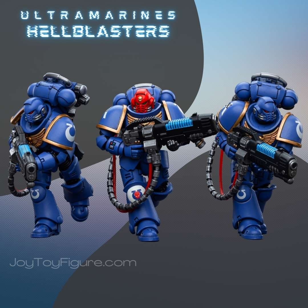 JoyToy Action Figure Warhammer 40K Ultramarines Hellblasters Set of 3 - Joytoy Figure