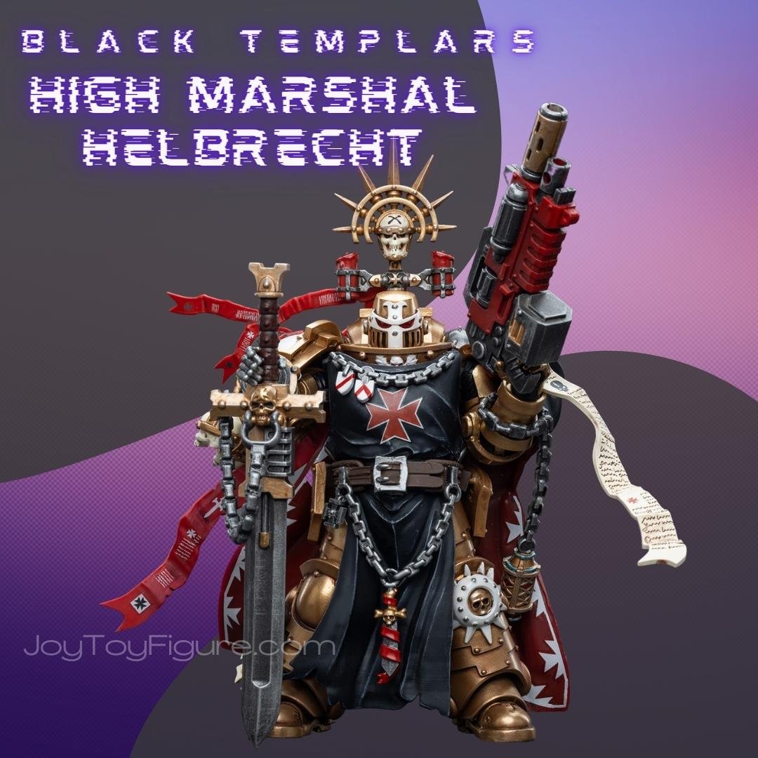 JoyToy Action Figure Warhammer 40K Black Templars High Marshal Helbrecht - Joytoy Figure