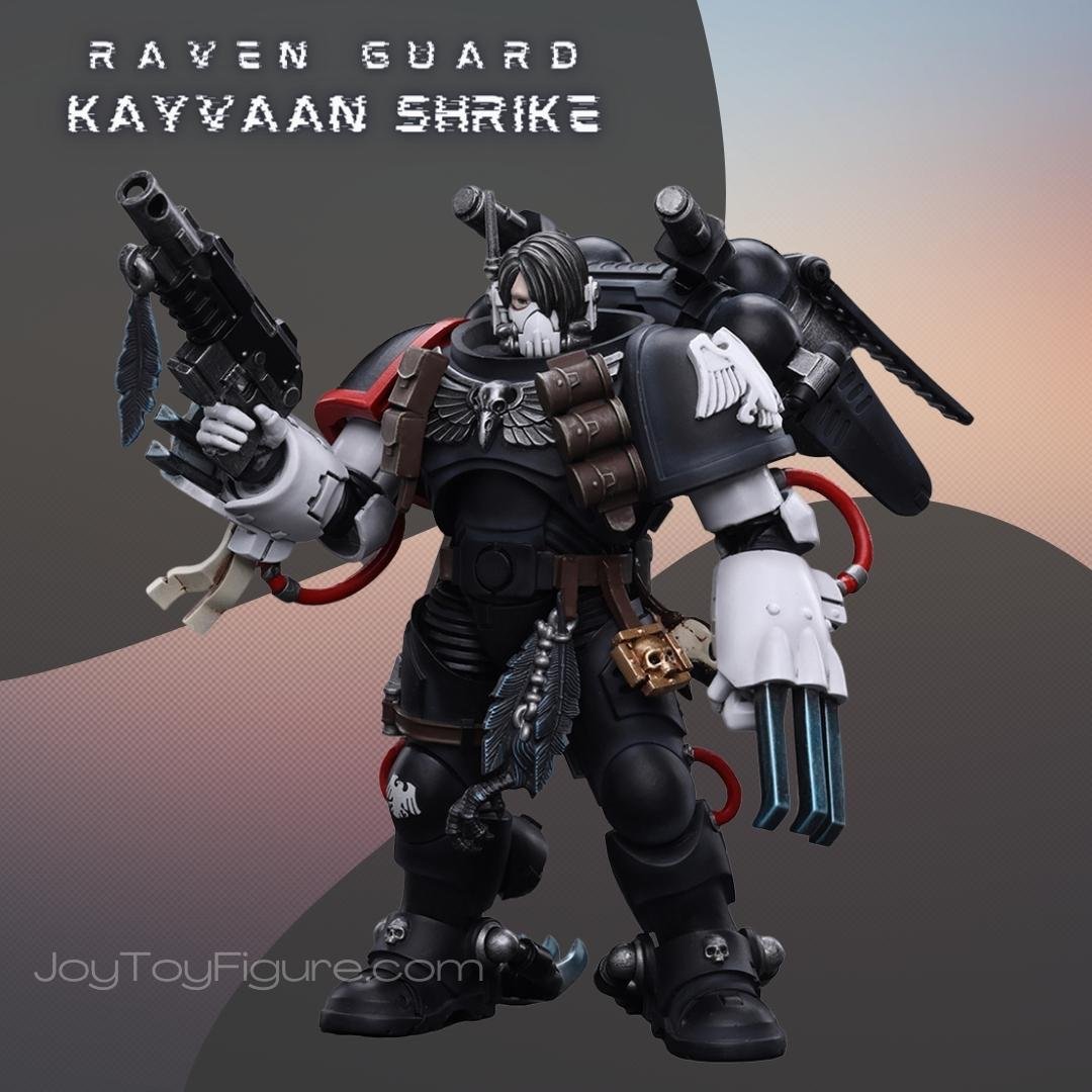 JoyToy Action Figure Warhammer 40K Raven Guard Chapter Master Kayvaan Shrike - Joytoy Figure