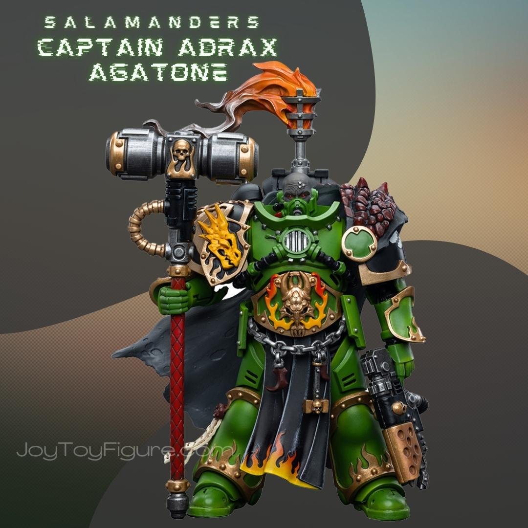 JoyToy Action Figure Warhammer 40K Salamanders Captain Adrax Agatone - Joytoy Figure