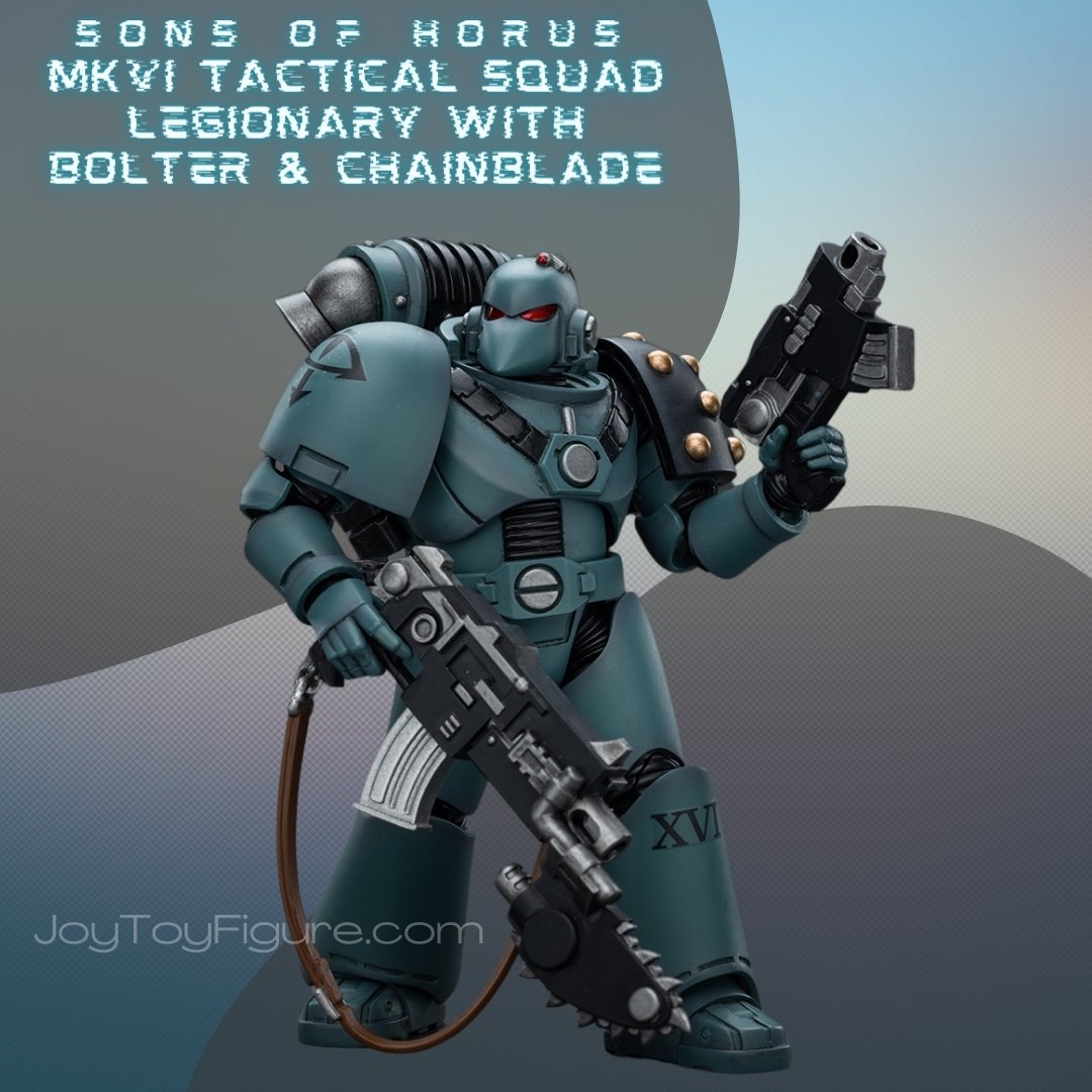 9497 MKVI Tactical Squad Legionary with Bolter Chainblade - Joytoy Figure