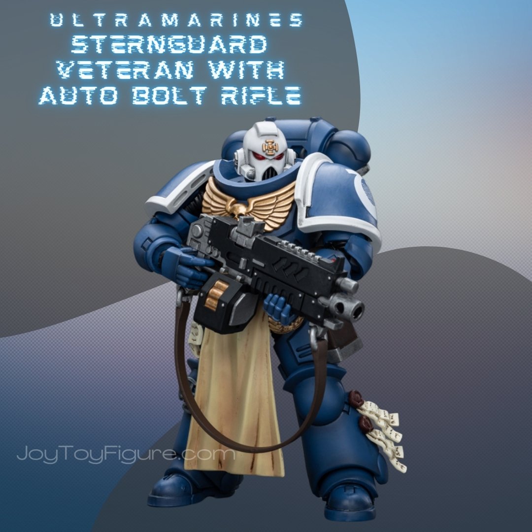 Ultramarines Sternguard Veteran with Auto Bolt Rifle 1 - Joytoy Figure