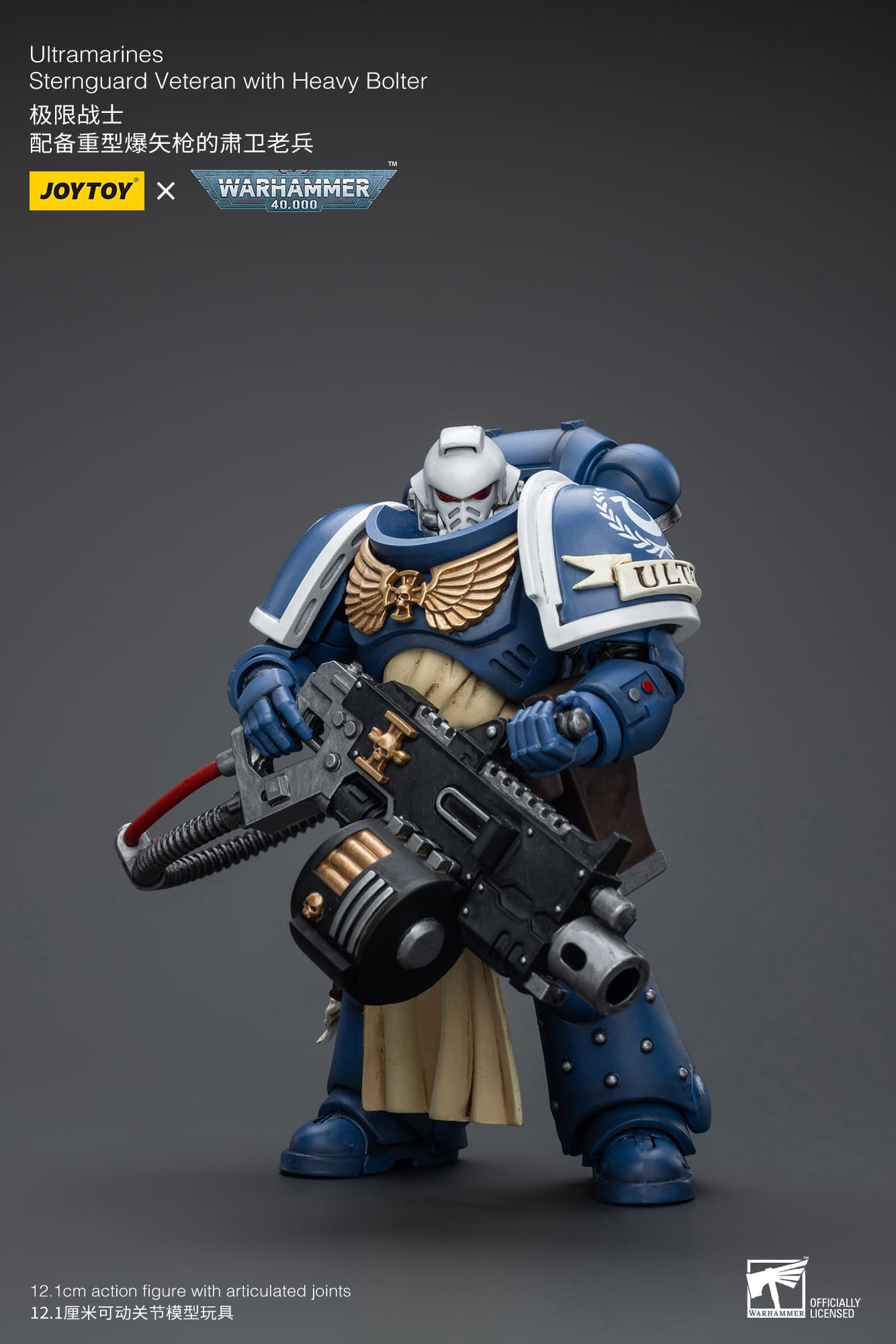 Ultramarines Sternguard Veteran with Heavy Bolter 2 - Joytoy Figure